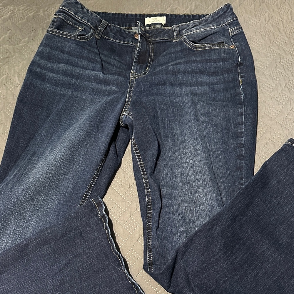 Maurices Dark Blue Flare Jeans